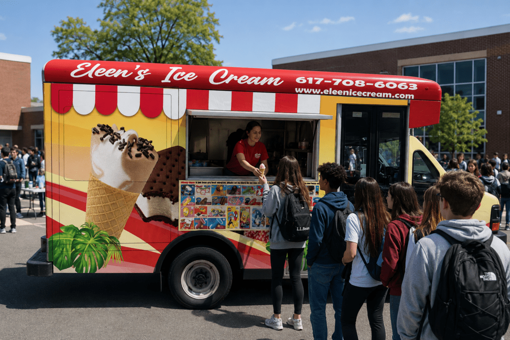 ice cream truck for school events