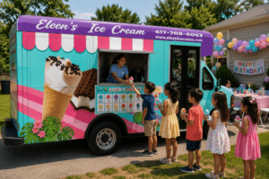 ice cream truck for birthday party